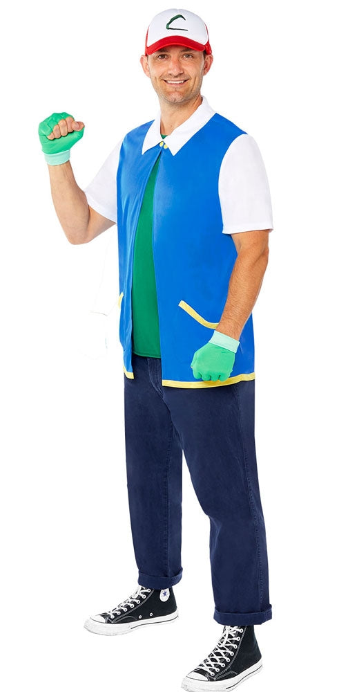pokemon ash handschuhe Pokemon Ash Kostüm für Herren – Kostüme.com